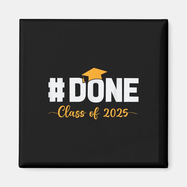 Imán Cl De 2025 Hecho Graduado De Secundaria Superior (Frente)