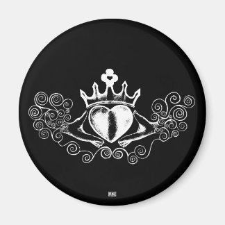 Imán Claddagh (Blanco)