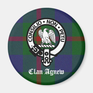 Imán Clan Agnew Tartan Escudo