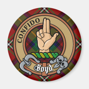 Imán Clan Boyd Escudo sobre Tartán