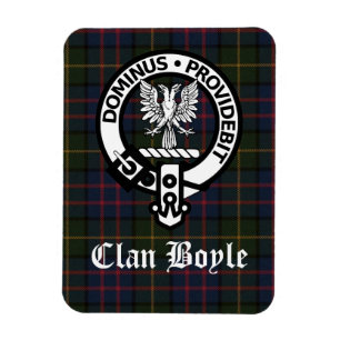 Imán Clan Boyle Escudo Badge y Tartán