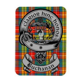 Imán Clan Buchanan Escudo Badge & Tartán