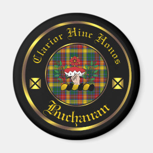 Imán Clan Buchanan y Tartan Magnet