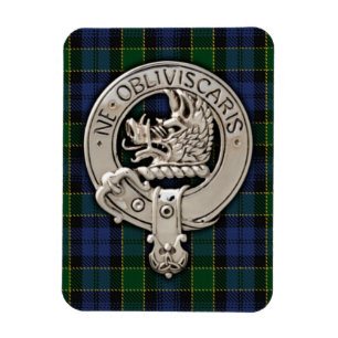 Imán Clan Campbell Escudo y Breadalbane Tartan