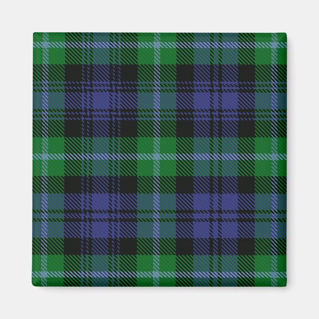 Imán Clan Cheape escocés de Torosay Tartán Plaid (Frente)