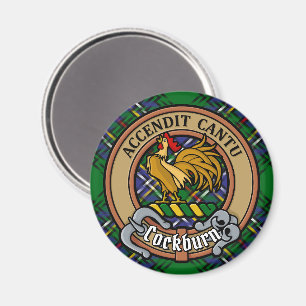Imán Clan Cockburn Escudo sobre Tartán
