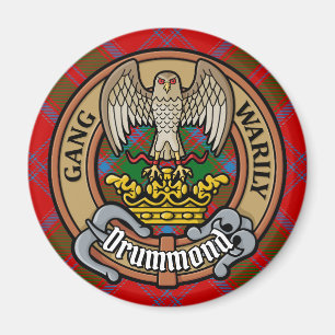 Imán Clan Drummond Escudo sobre Tartán
