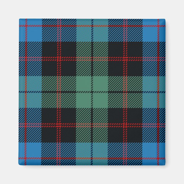 Imán Clan escocés Guthrie Tartan Plaid (Frente)