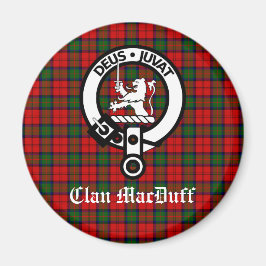 Imán Clan escocés MacDuff Tartán y placa Escudo