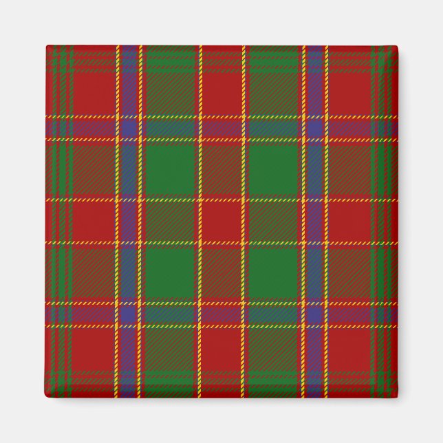 Imán Clan escocés Munro Tartan Plaid (Frente)
