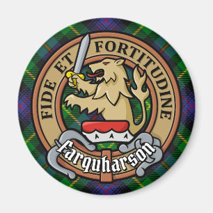 Imán Clan Farquharson Escudo sobre Tartán