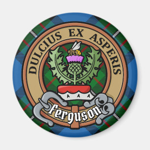 Imán Clan Ferguson Escudo sobre Tartán