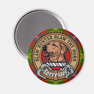 Imán Clan Forrester Escudo sobre Tartán
