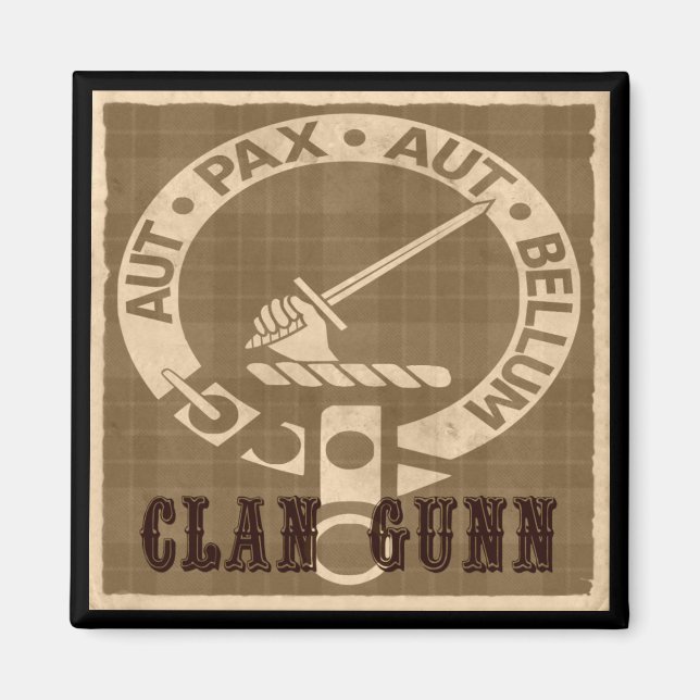 Imán Clan Gunn Sepia (Frente)