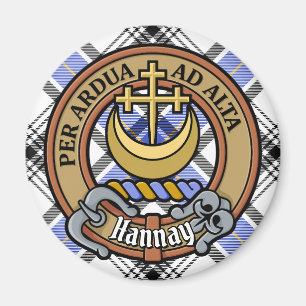 Imán Clan Hannay Escudo sobre Tartán