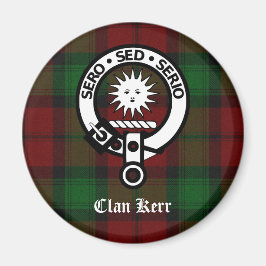 Imán Clan Kerr Escudo Badge Tartan