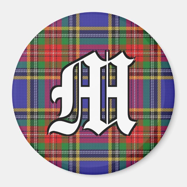 Imán Clan MacBeth Tartan Plaid Accents (Frente)