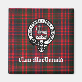 Imán Clan MacDonald Escudo y Tartán moderno