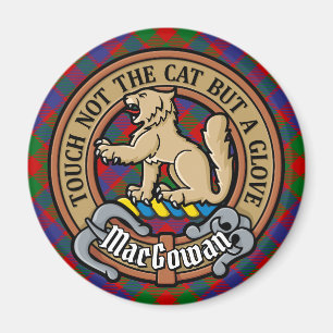Imán Clan MacGowan Escudo sobre Tartán