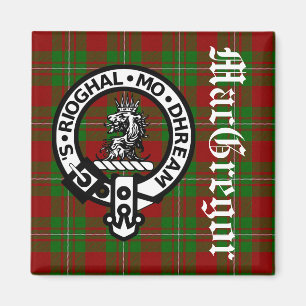 Imán Clan MacGregor Escudo Badge & Tartán