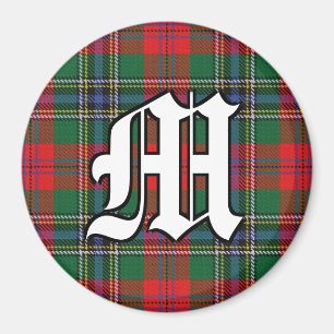 Imán Clan MacLean Red Tartan Accents Plaid