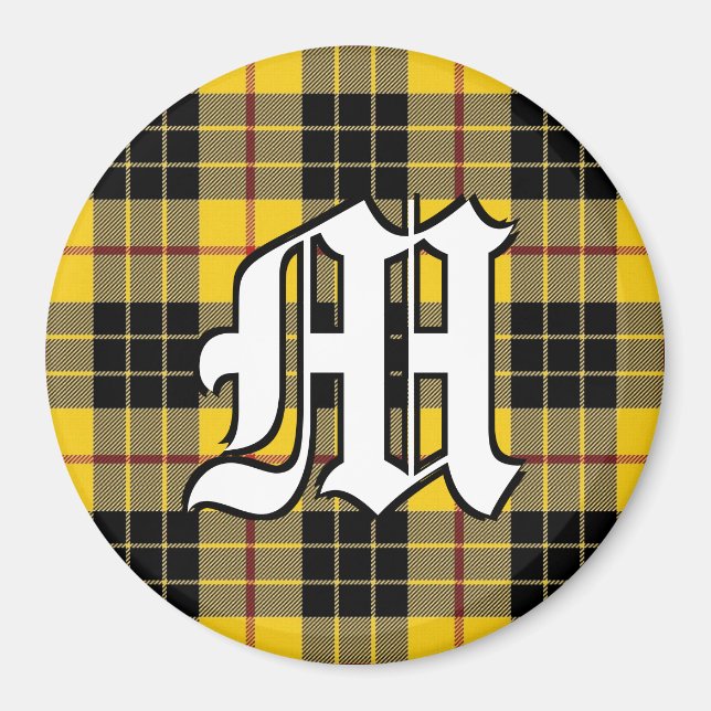 Imán Clan MacLeod de Lewis Tartan Plaid Accents (Frente)