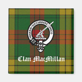 Imán Clan MacMillan Escudo Badge y Tartán