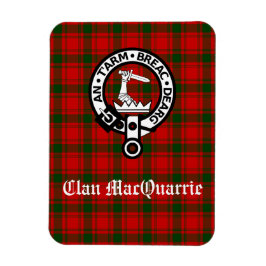 Imán Clan MacQuarrie Tartan y Escudo
