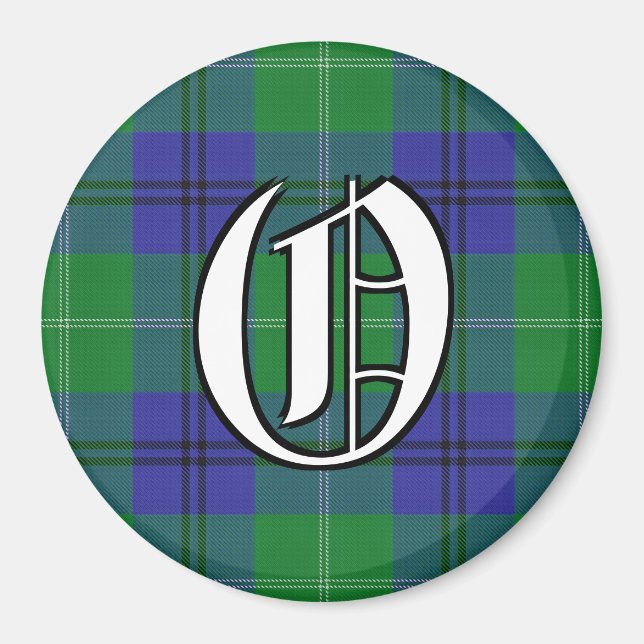 Imán Clan Oliphant Tartan Plaid Accents (Frente)