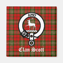 Imán Clan Scott Escudo Badge y Tartán