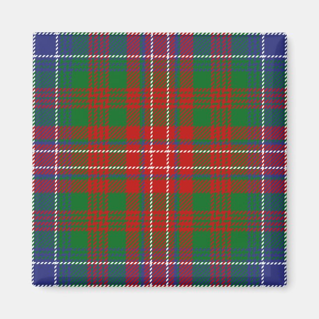 Imán Clan Wilson Tartan Plaid (Frente)