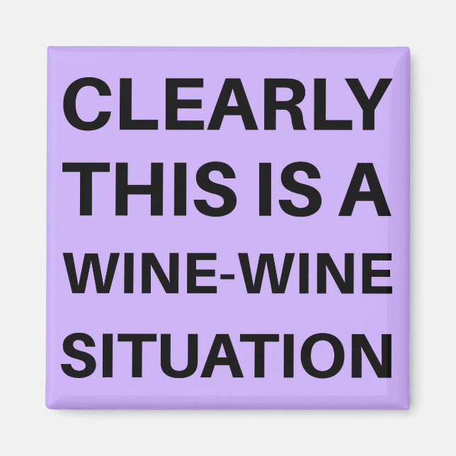 Imán Claramente, esta es una situación del vino (Frente)