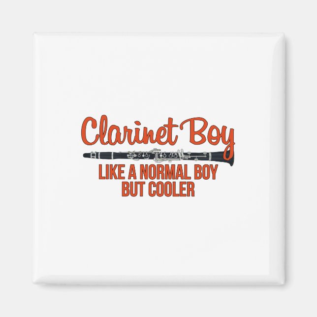Imán Clarinet Boy como un chico normal pero más frío (Frente)