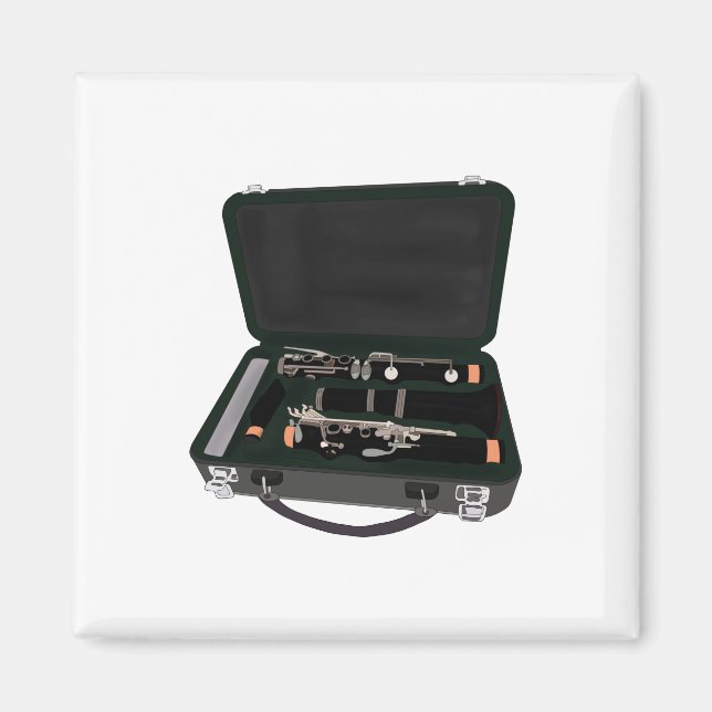 Imán Clarinet desmontado dentro de una maleta (Frente)
