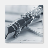 Clarinet en hojas de música