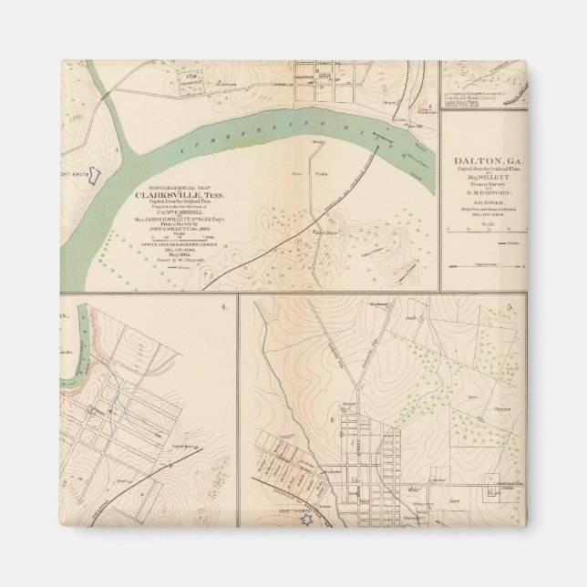 Imán Clarksville, Tenn, Dalton, Ga (Frente)