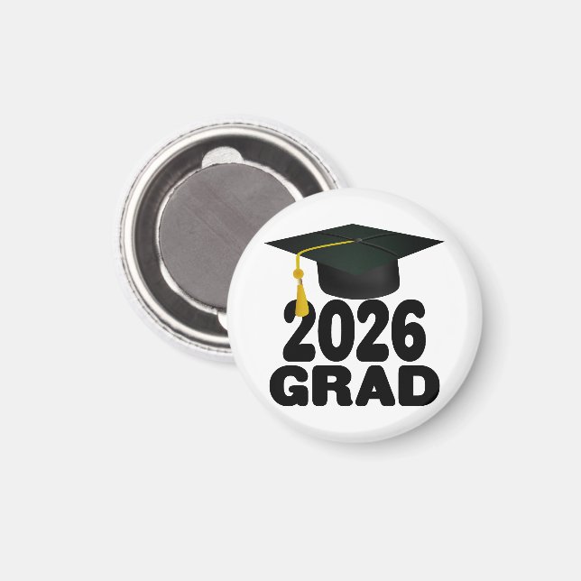 Imán Clase audaz de 2026 Graduación (Anverso/Reverso)