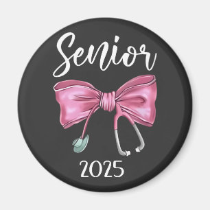 Imán Clase Coquette Senior 2025 de arcos rosados 2025