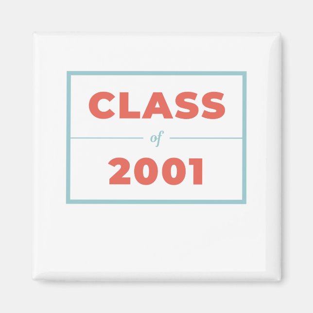 Imán Clase de 2001 (Frente)
