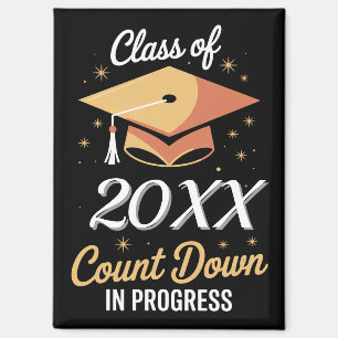 Imán Clase de 2026 Cuenta Regresiva en Curso Personaliz