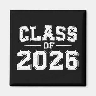 Imán Clase de 2026 Graduación Graduado Retro Vintage