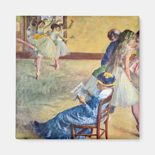Imán Clase de ballet, el salón de baile de Edgar Degas (Frente)