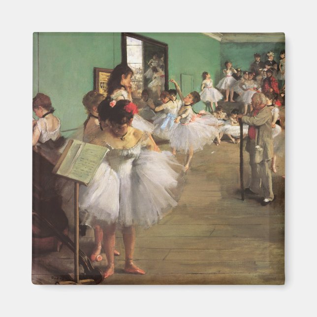Imán Clase de danza de Degas, ballet de impresionismo v (Frente)