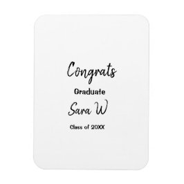 Imán Clase de felicitaciones de add year name school co