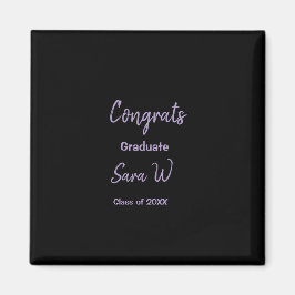 Imán Clase de felicitaciones de add year name school co