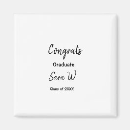 Imán Clase de felicitaciones de add year name school co