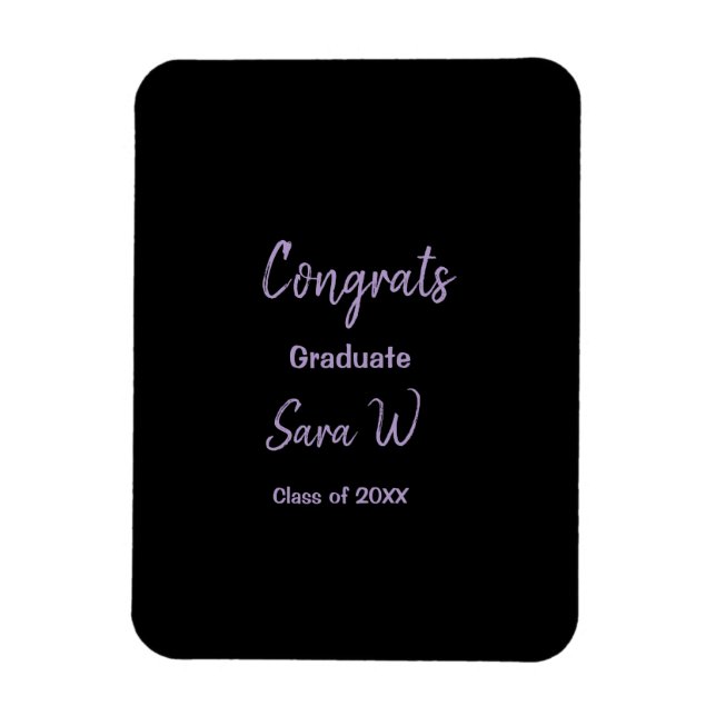 Imán Clase de felicitaciones de add year name school co (Vertical)