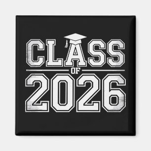 Imán Clase de graduación de 2026 26 graduado vintage