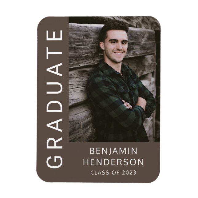 Imán Clase De Graduación De Niños De 2022 Foto (Vertical)