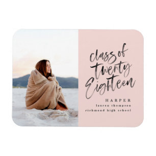 Imán Clase de la tarjeta de invitación de foto graduado